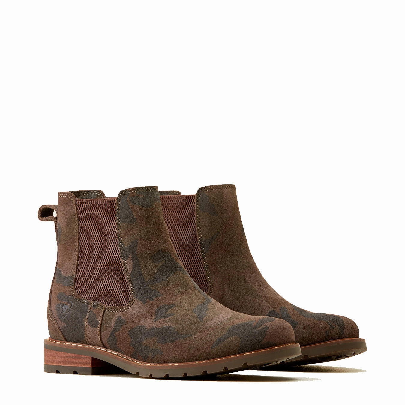 Ariat Womens Wexford Chelsea Boot Camo Suede Limited Offer Alert Exclusive Savings Event