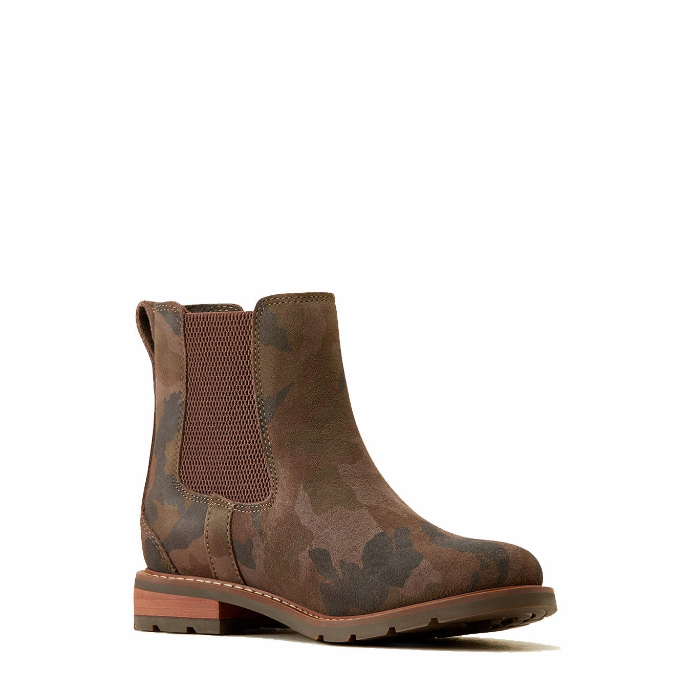 Ariat Womens Wexford Chelsea Boot Camo Suede Trending Savings Now