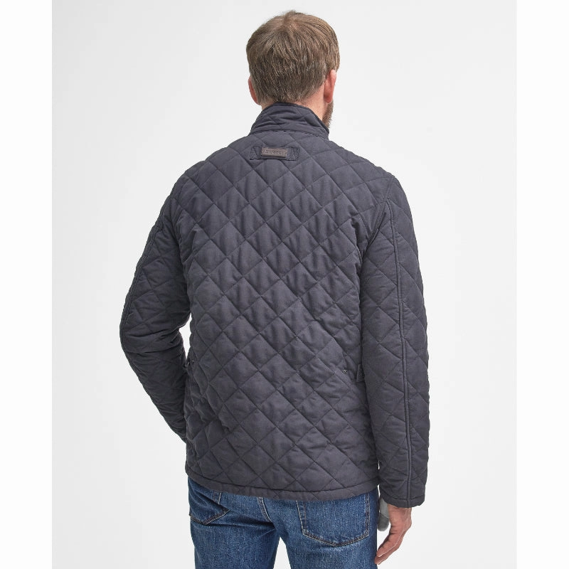 Barbour Shoveler Mens Quilted Jacket - Navy Grab Todays Deal