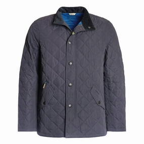 Barbour Shoveler Mens Quilted Jacket - Navy Special Occasion Discount Todays Steal