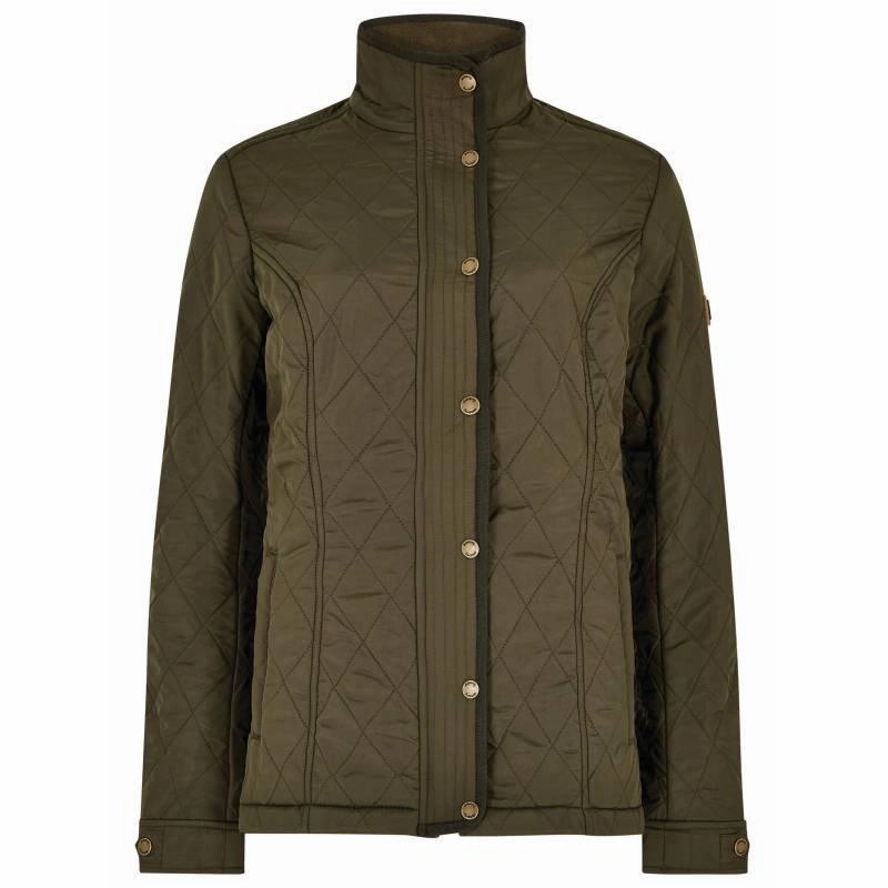 Grab It Fast Clearance Event Alert Dubarry Camlodge Ladies Quilted Jacket - Olive