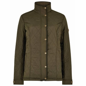 Grab It Fast Clearance Event Alert Dubarry Camlodge Ladies Quilted Jacket - Olive
