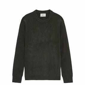Nn07 Danny Lightweight Knit Dark Army Clearance Blowout