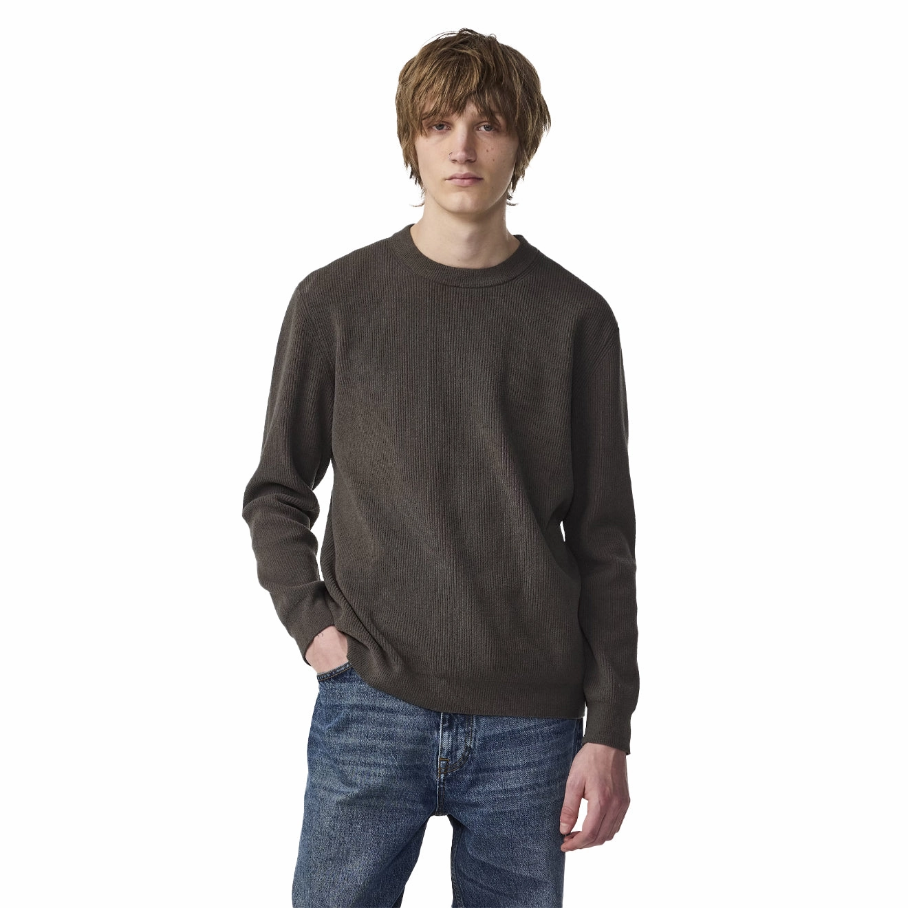 Nn07 Danny Lightweight Knit Dark Army Trending Hot Picks