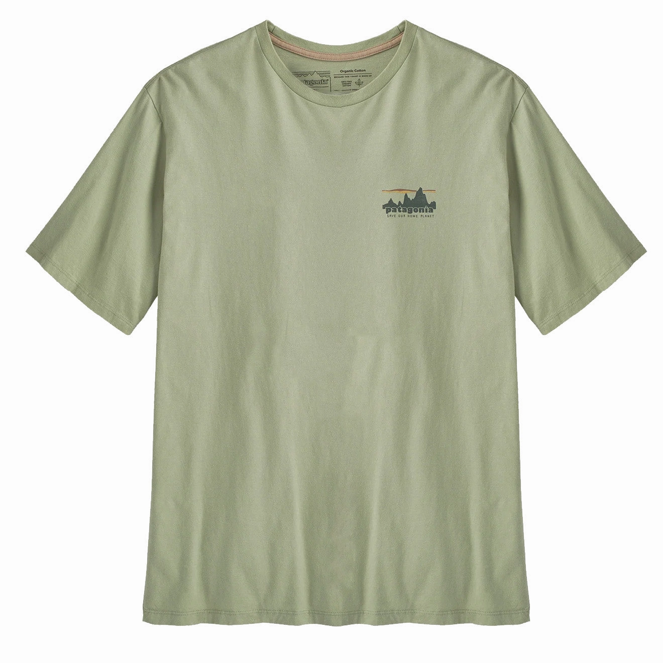 Patagonia 73 Skyline Organic T-Shirt Salvia Green Limited Stock Offer