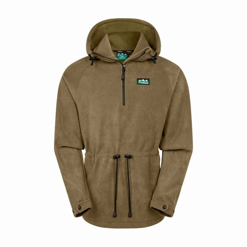 Hot Offer Frenzy Today Only Offer Ridgeline Malin Unisex Windproof Fleece Smock - Teak
