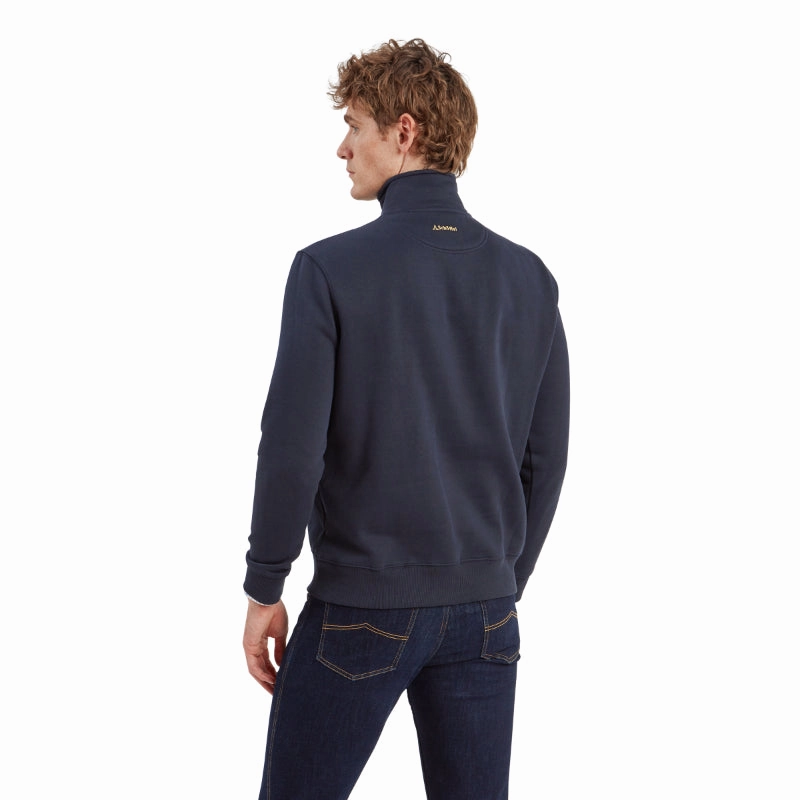 Online Exclusive Deal Schoffel Bude Mens 1/4 Zip Sweatshirt - Navy
