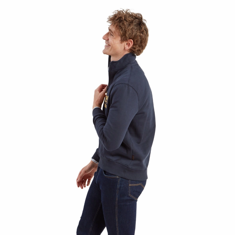 Hot Offer Frenzy Schoffel Bude Mens 1/4 Zip Sweatshirt - Navy