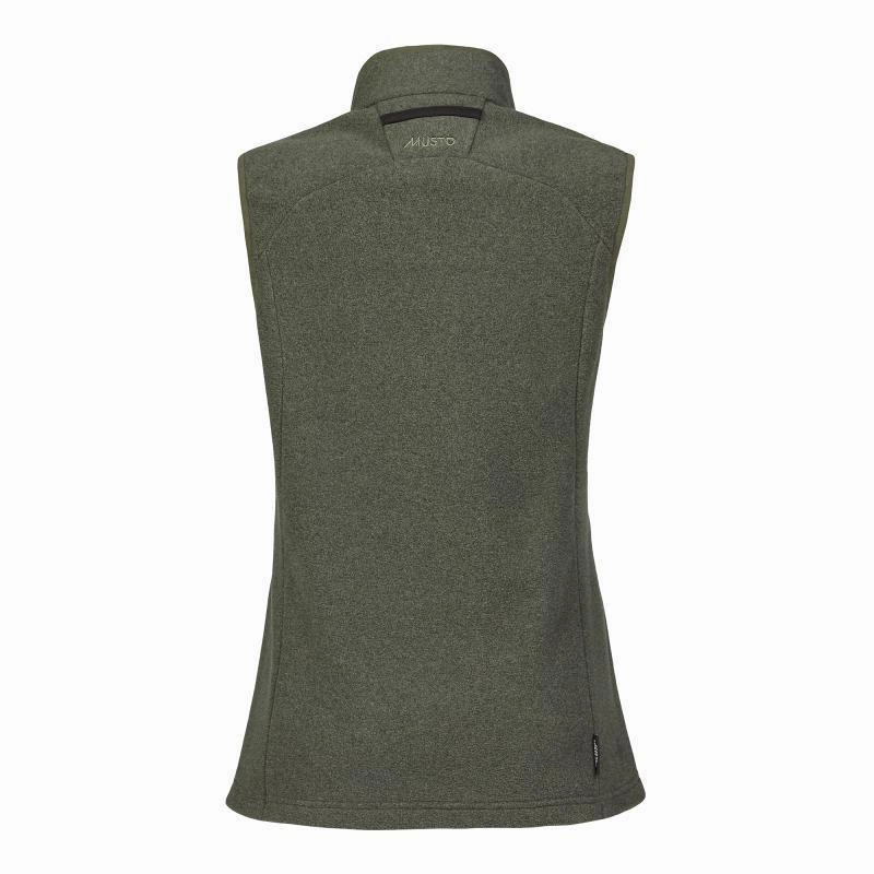 Mega Sale Now Weekend Flash Offer Musto Fenland Polartec Ladies Fleece Gilet - Deep Green