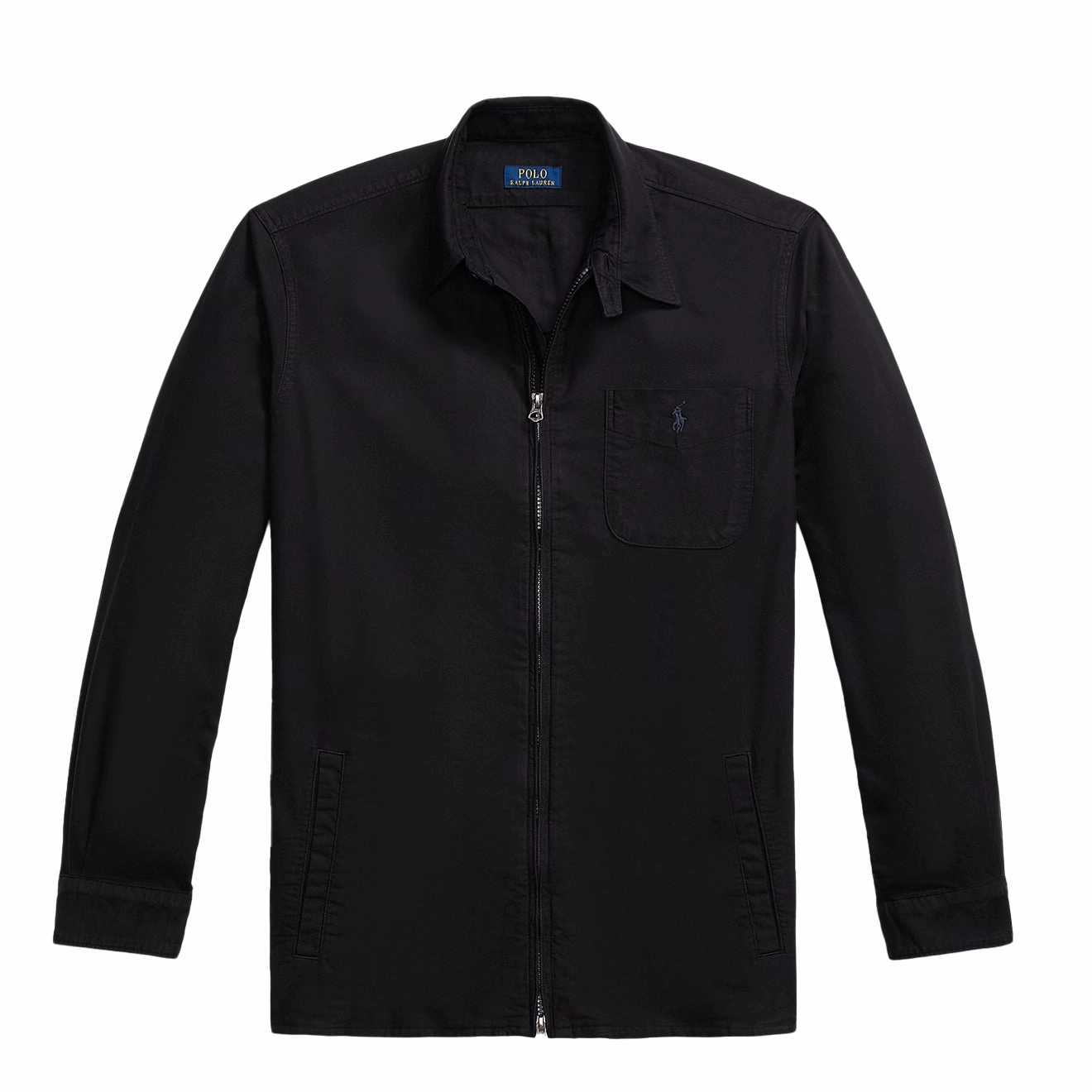 Polo Ralph Lauren Garment-Dyed Oxford Overshirt Polo Black Mega Discount Event