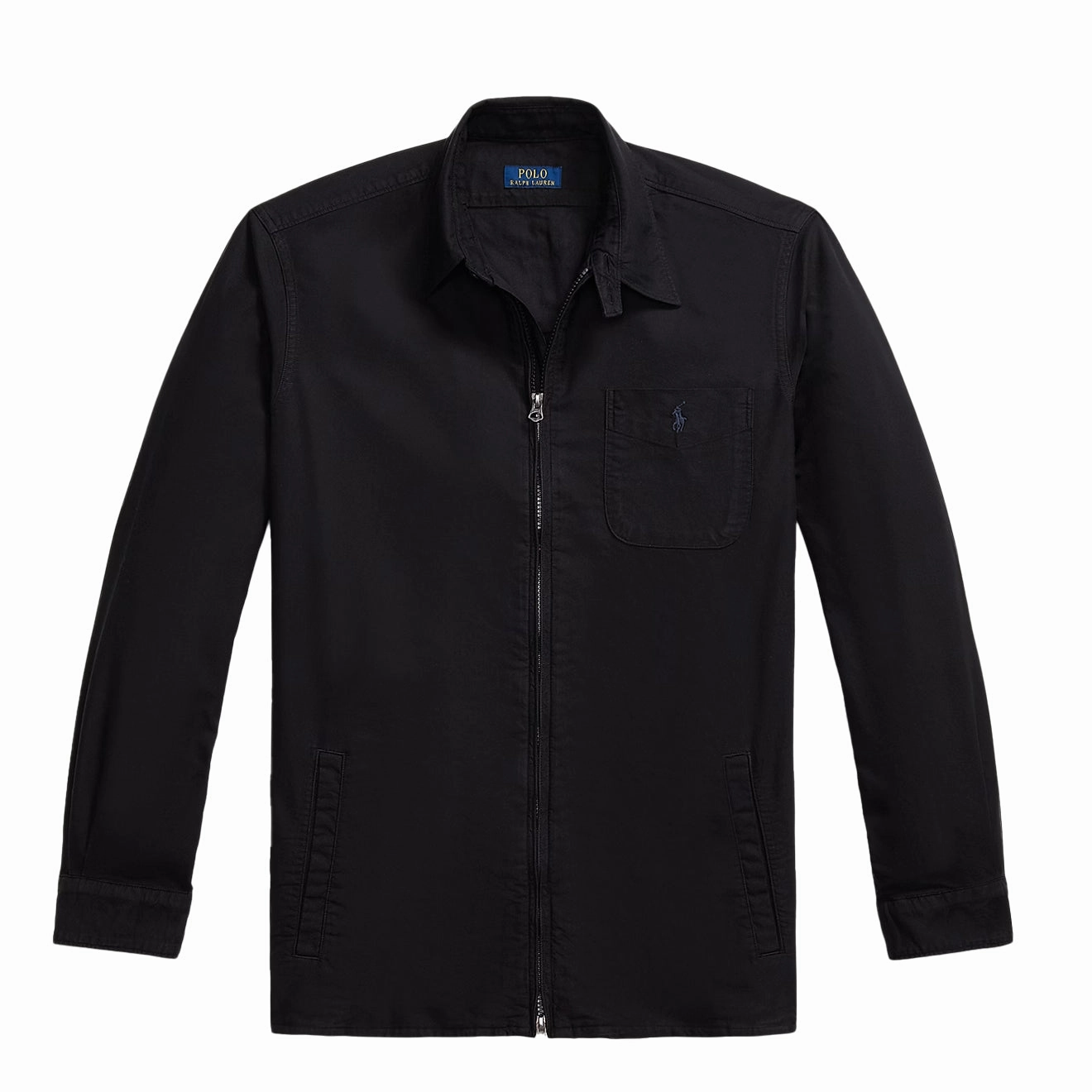 Polo Ralph Lauren Garment-Dyed Oxford Overshirt Polo Black Today Only Discount Alert Surprise Discount Today