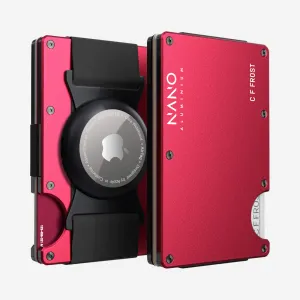 Personalised Airtag Cash Strap Wallet (Volcano Red) Trendy Picks Today