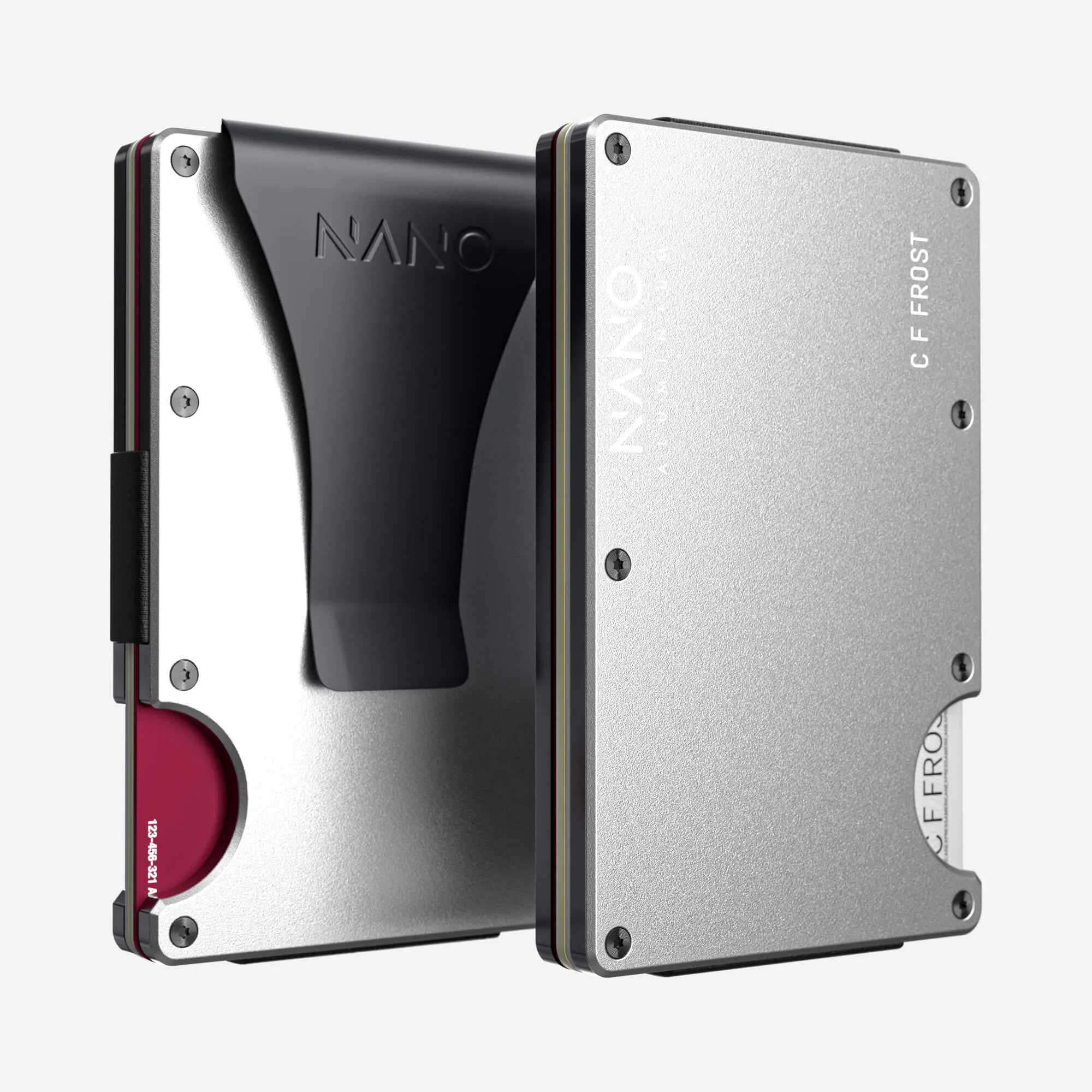 Personalised Money Clip Wallet (Ghost Silver) Grab It Now Clearance Blowout