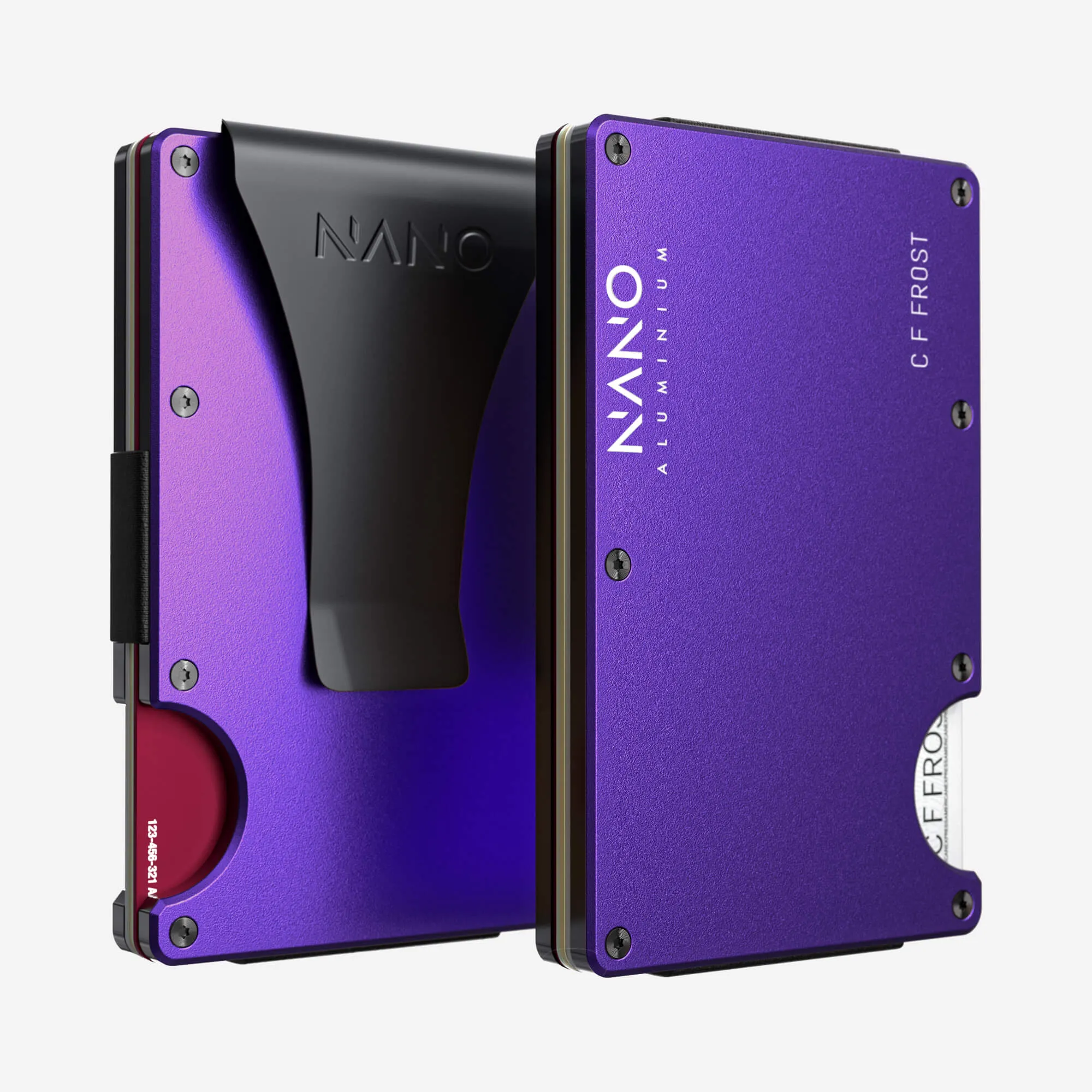 Trending Hot Picks Personalised Money Clip Wallet (Nebula Purple)