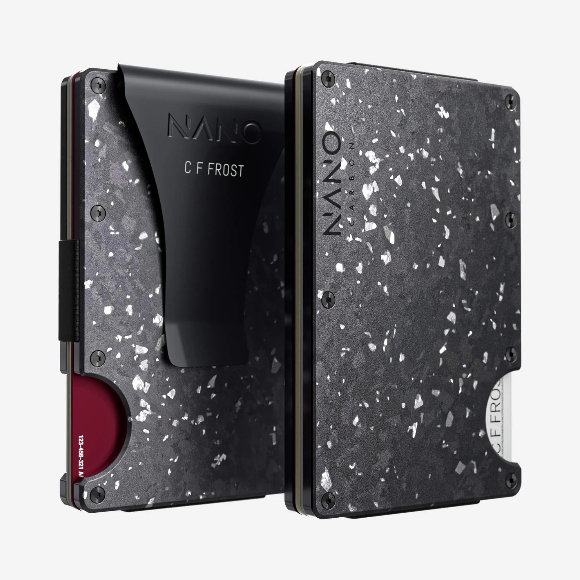 Hot Sale Today Personalised Money Clip Wallet (Nero/Argento)