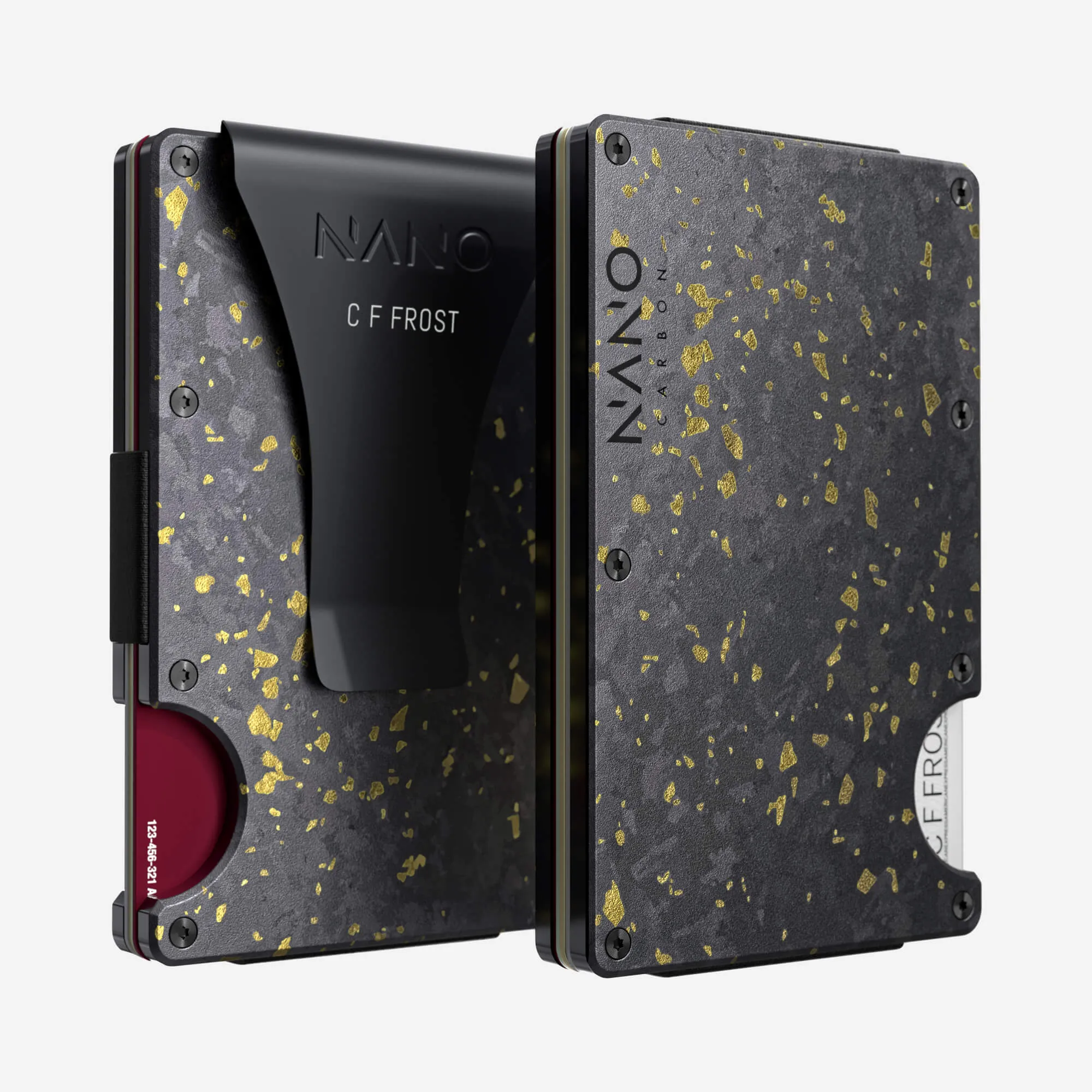 Personalised Money Clip Wallet (Nero/Oro) Shop the Savings