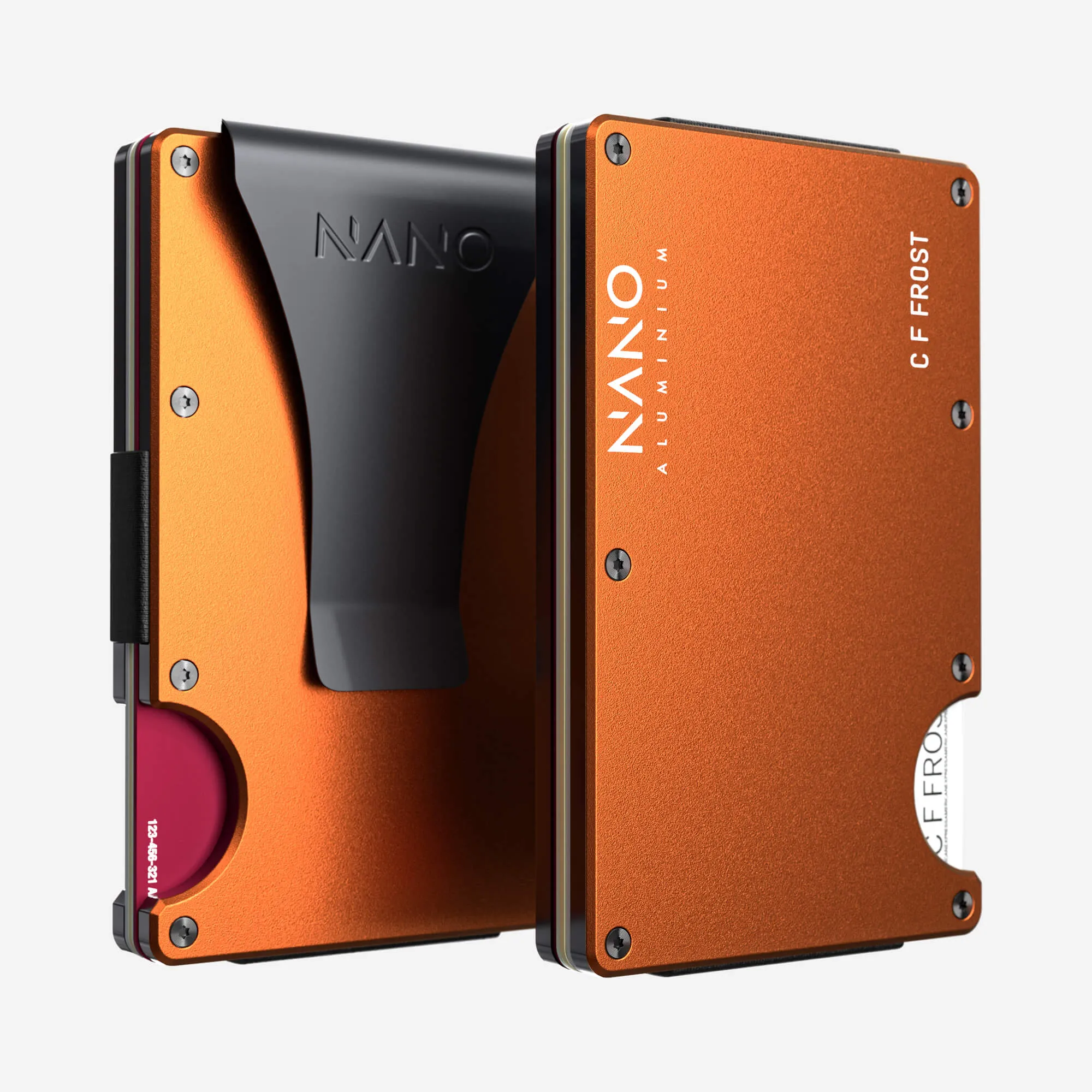 Today Only Discount Alert Hot Deals Today Personalised Money Clip Wallet (Ventura Orange)