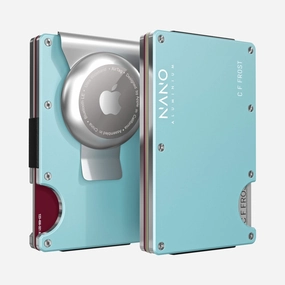 Personalised Airtag Money Clip Wallet (Ocean Mist) GiftWorthy Sale