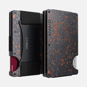 Grab Your Deal Today Limited Stock Hot Deal Personalised Cash Strap Wallet (Nero/Arancione)