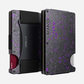 Mega Discount Today Personalised Cash Strap Wallet (Nero/Viola)
