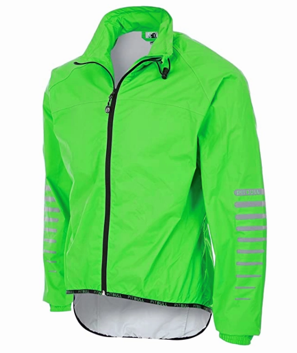 Pitbull Rask Waterproof Cycling Jacket / Rain Jacket - Green / Blue Or Yellow Limited Time Offer