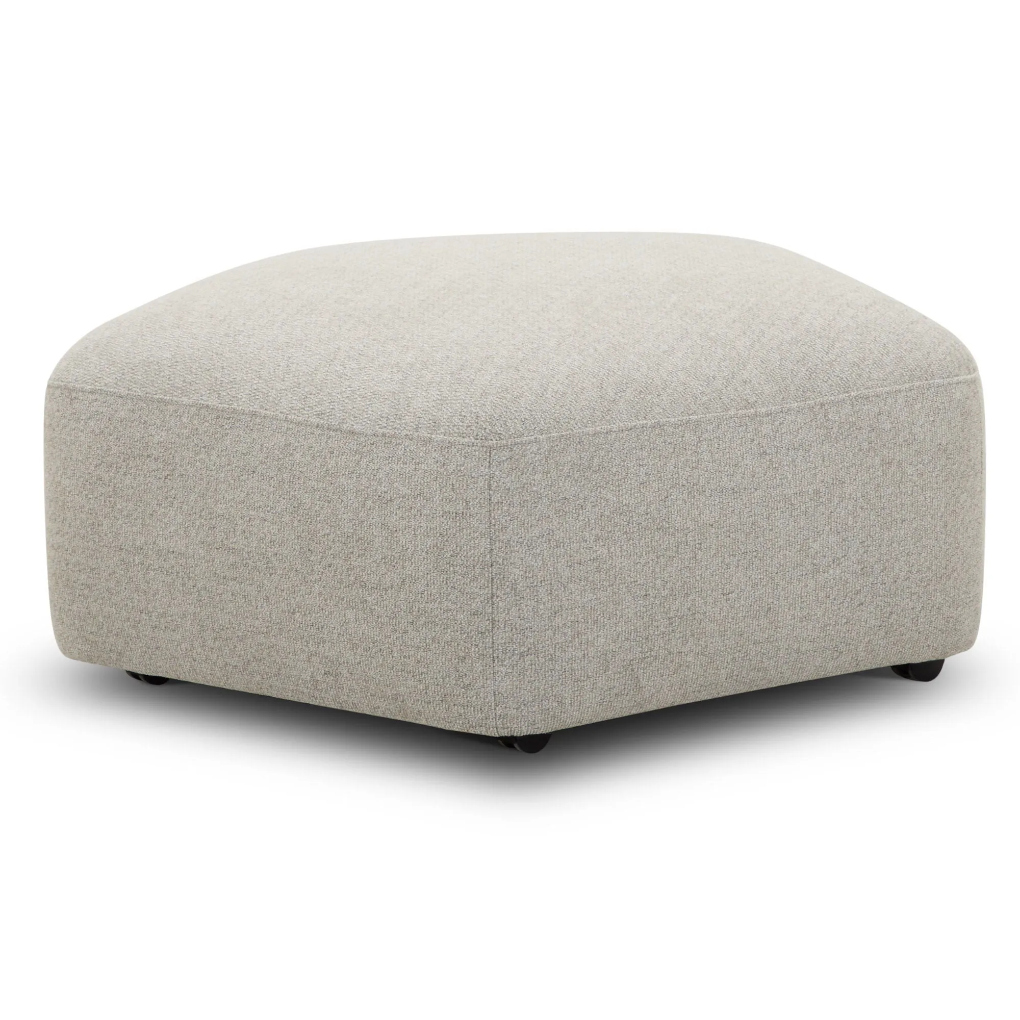 Playful - Ottoman With Casters - Canes Cobblestone