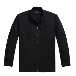 Sale Ending Soon Polo Ralph Lauren Garment-Dyed Oxford Overshirt Polo Black