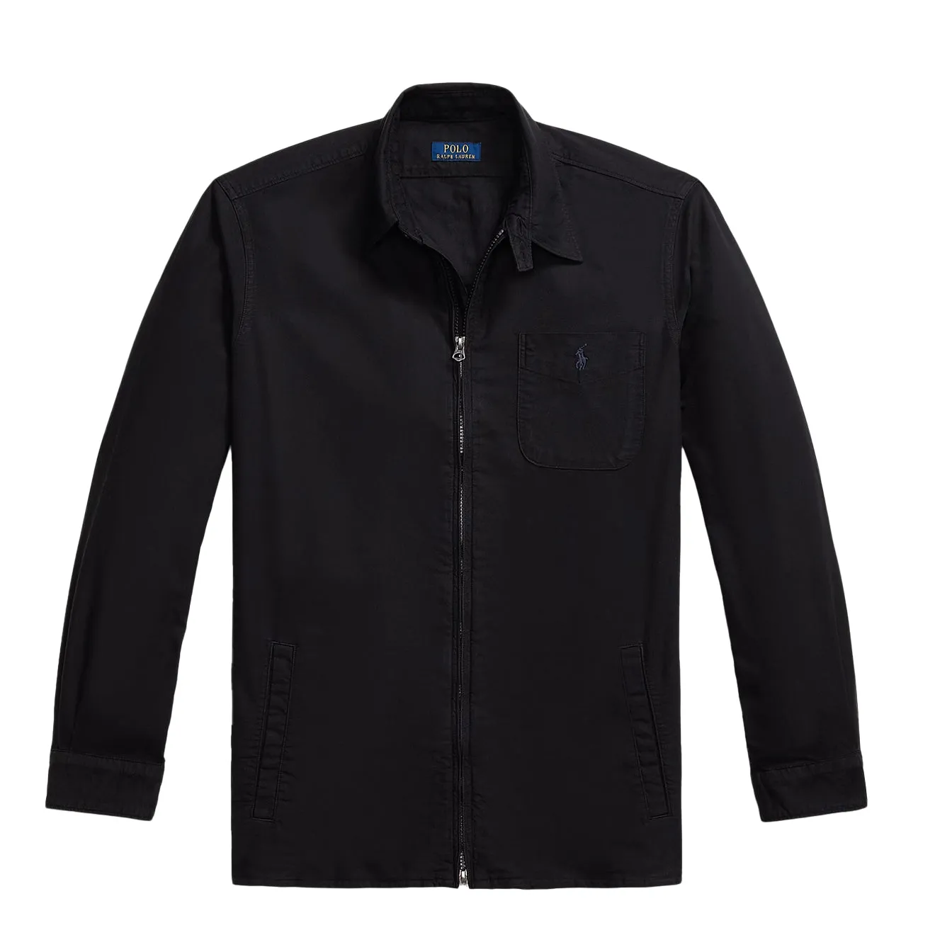 Sale Ending Soon Polo Ralph Lauren Garment-Dyed Oxford Overshirt Polo Black