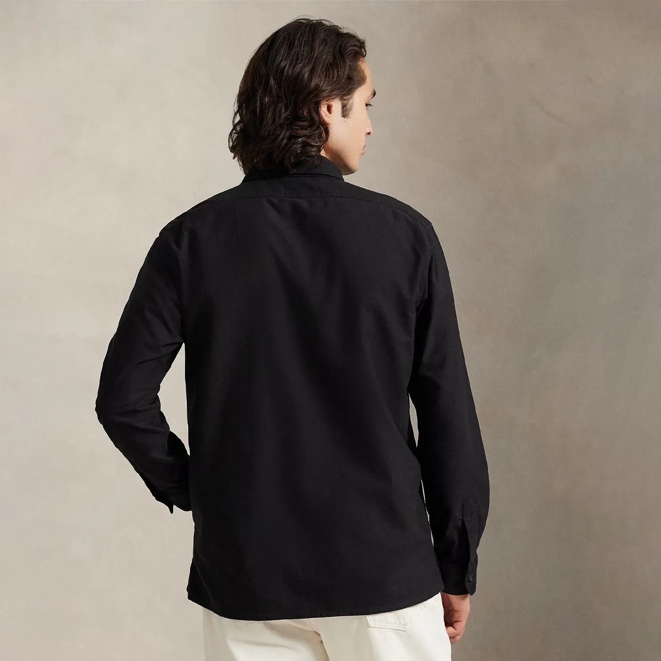 Hot Deal Alert Polo Ralph Lauren Garment-Dyed Oxford Overshirt Polo Black