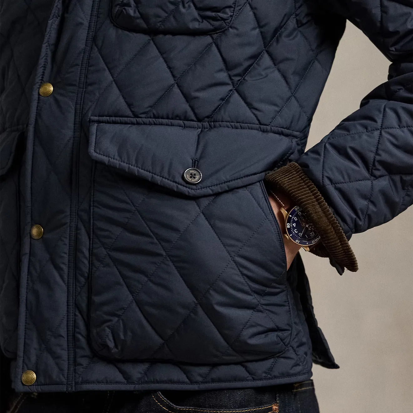 Todays Special Savings Polo Ralph Lauren Quilted Beaton Field Jacket College Navy