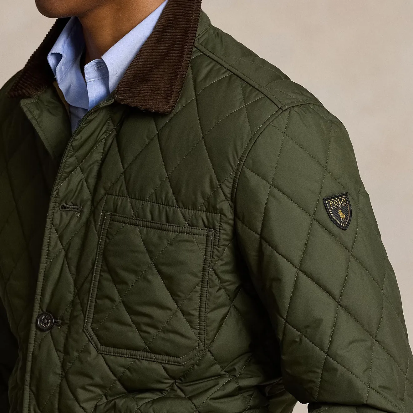 Polo Ralph Lauren The Beaton Quilted Jacket Company Olive Big Hot Sale Online Deal Frenzy