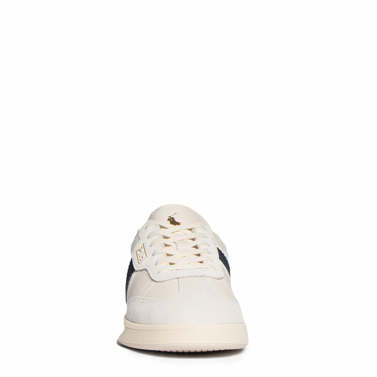 Polo Ralph Lauren Aera Trainers Low Top Lace Cream / Navy Limited Stock Alert Dont Miss These Savings