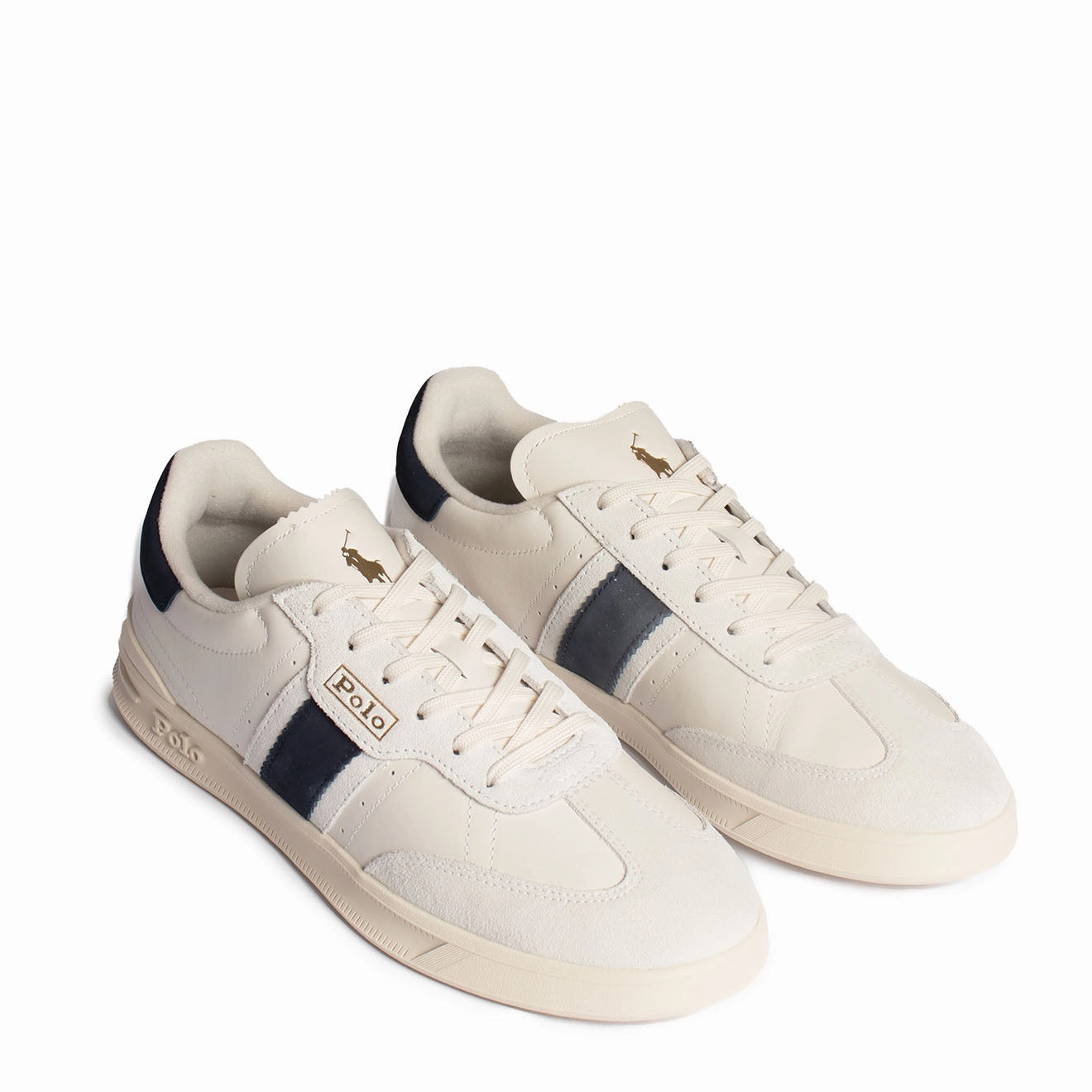 Biggest Savings Now Hot Pick of the Day Polo Ralph Lauren Aera Trainers Low Top Lace Cream / Navy