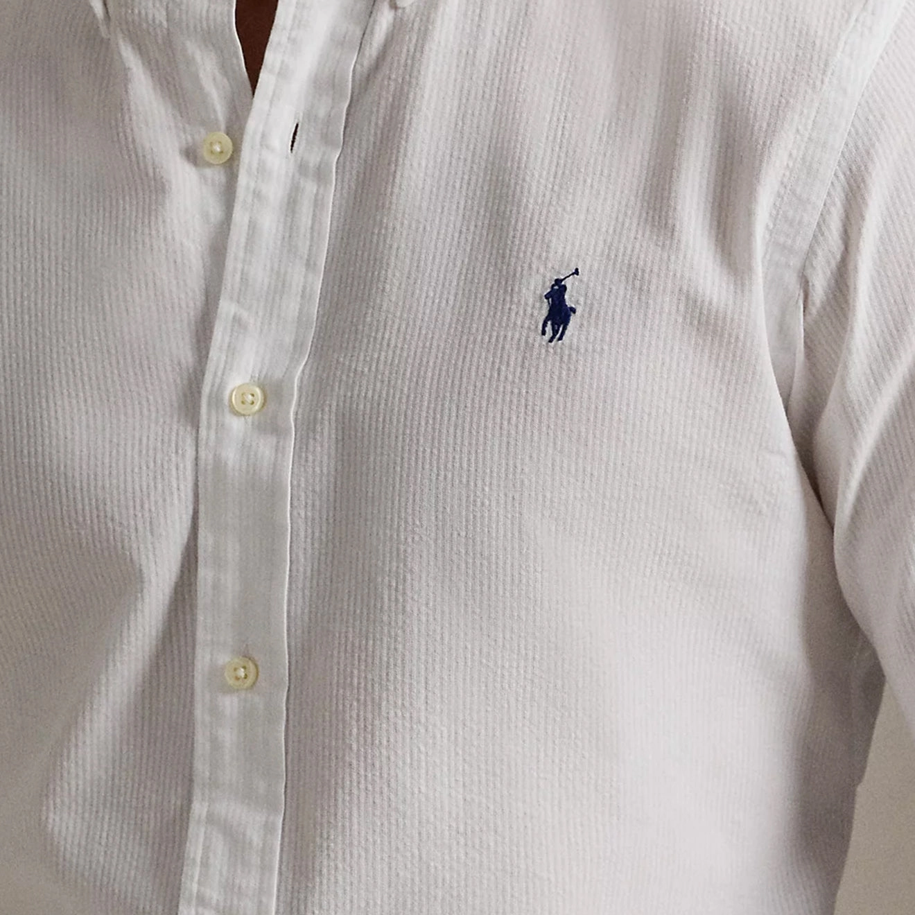 Polo Ralph Lauren Button Down Custom Fit Shirt White Exclusive Savings Event Hot Offer Inside