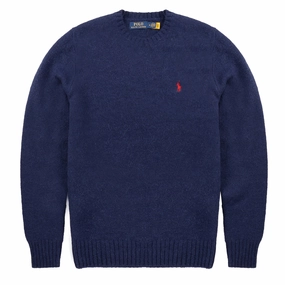 Daily Clearance Deal Polo Ralph Lauren Chunky Crew Knit Bright Navy