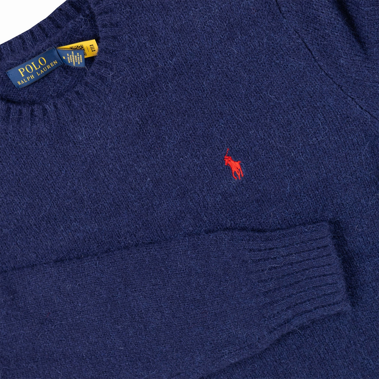 Polo Ralph Lauren Chunky Crew Knit Bright Navy Trending Deals Today