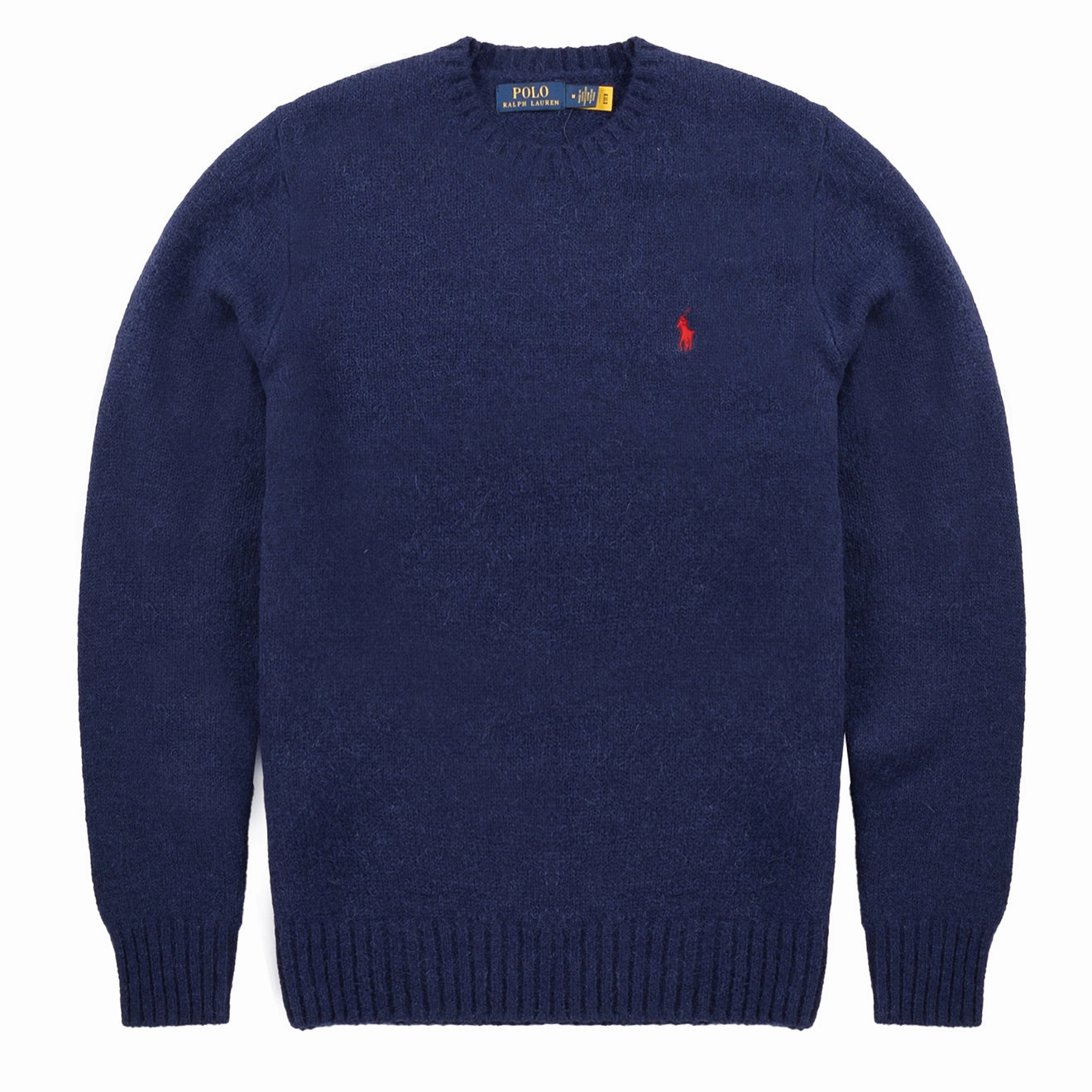 Daily Clearance Deal Polo Ralph Lauren Chunky Crew Knit Bright Navy