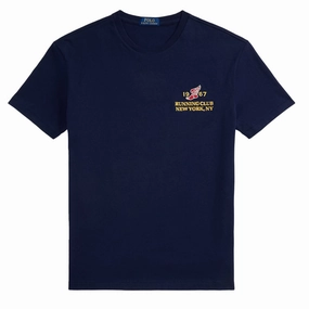 EndofWeek Deals Limited Stock Deals Polo Ralph Lauren Classic Fit Heavyweight Jersey T-Shirt Cruise Navy