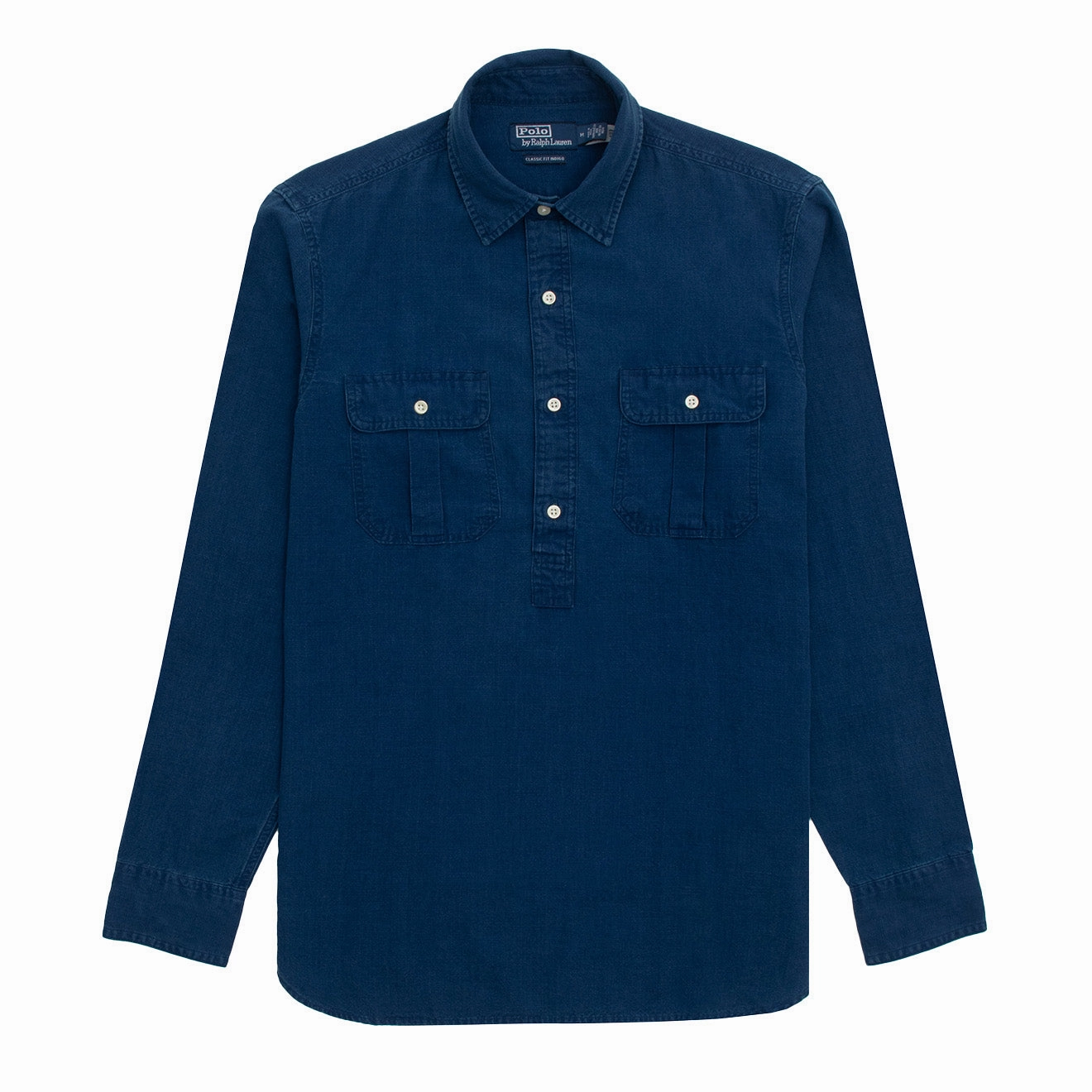 Dont Wait Save Today Limited Edition Offer Polo Ralph Lauren Classic Fit Indigo Popover Workshirt Indigo