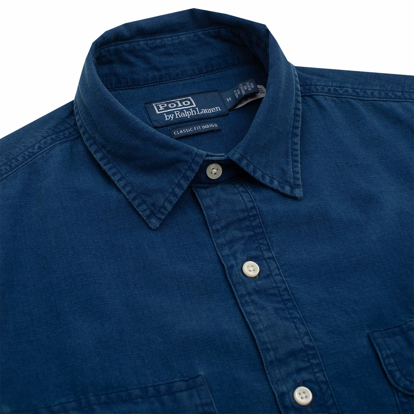 Hot Discount Deal Polo Ralph Lauren Classic Fit Indigo Popover Workshirt Indigo