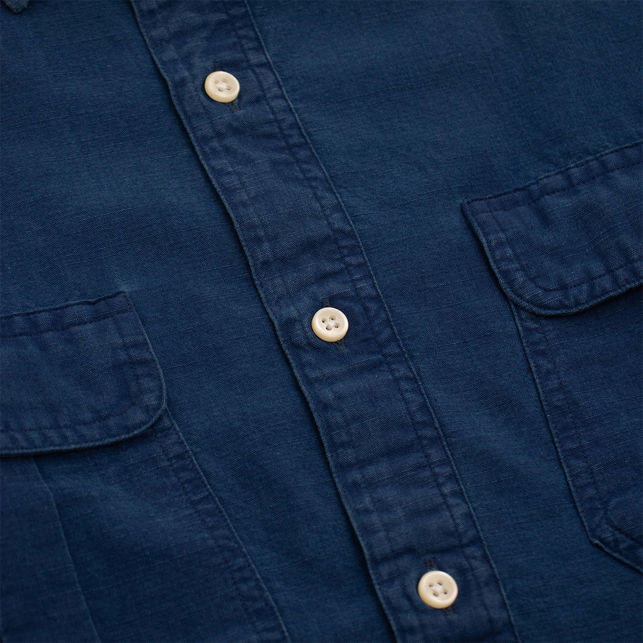 Save Big Online Polo Ralph Lauren Classic Fit Indigo Popover Workshirt Slub Indigo