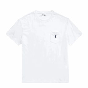 Polo Ralph Lauren Classic Fit Jersey Pocket T-Shirt White Daily Deal Frenzy