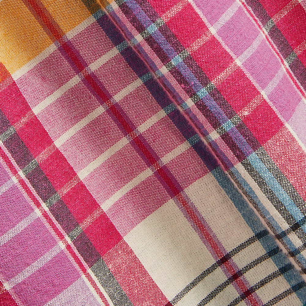 Today Only Hot Pick EndofWeek Deals Polo Ralph Lauren Classic Fit Madras Popover Shirt Pink/Cream Multi