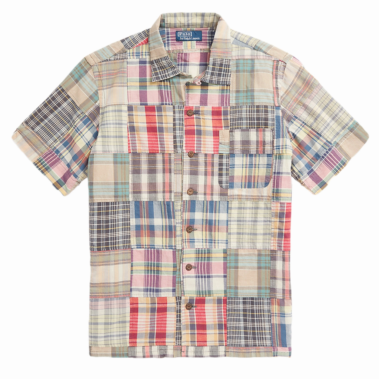 Trending Deals Today Polo Ralph Lauren Classic Fit Patchwork Madras Camp Shirt Key West Patchwork