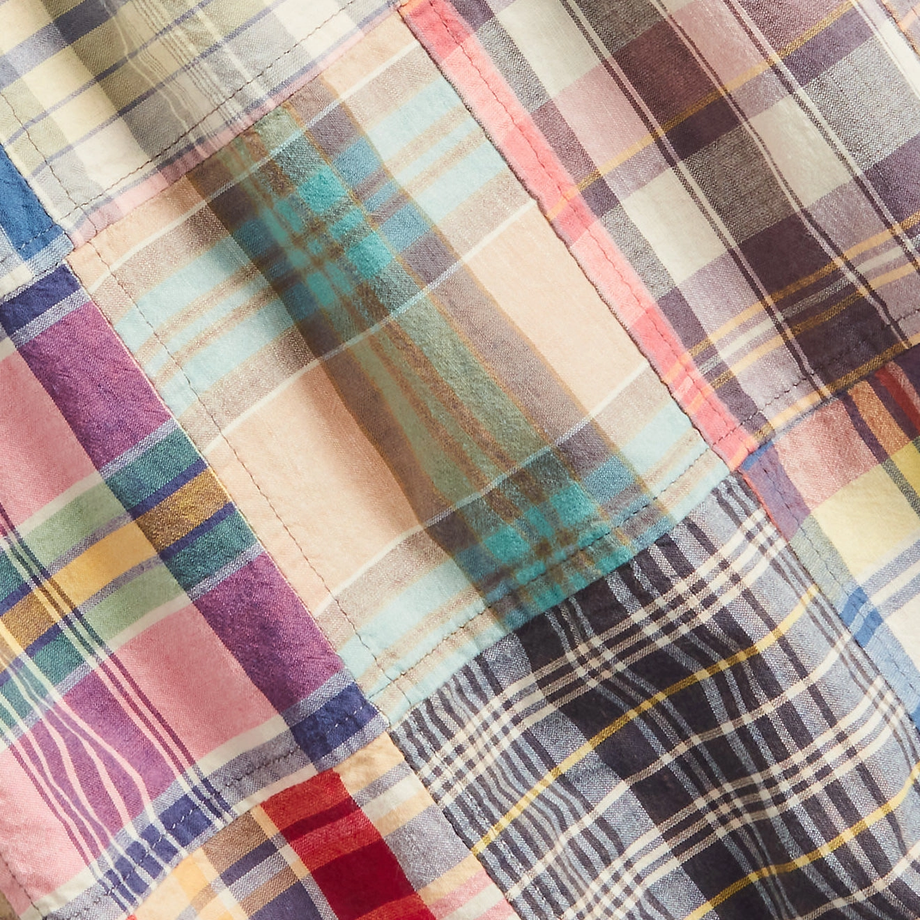 Online Deal Frenzy Polo Ralph Lauren Classic Fit Patchwork Madras Camp Shirt Key West Patchwork