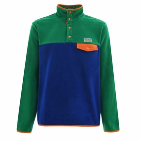 Clearance Sale Limited Stock Hot Deal Polo Ralph Lauren Colour-Blocked Brushed Fleece Pullover Primary Green Multi
