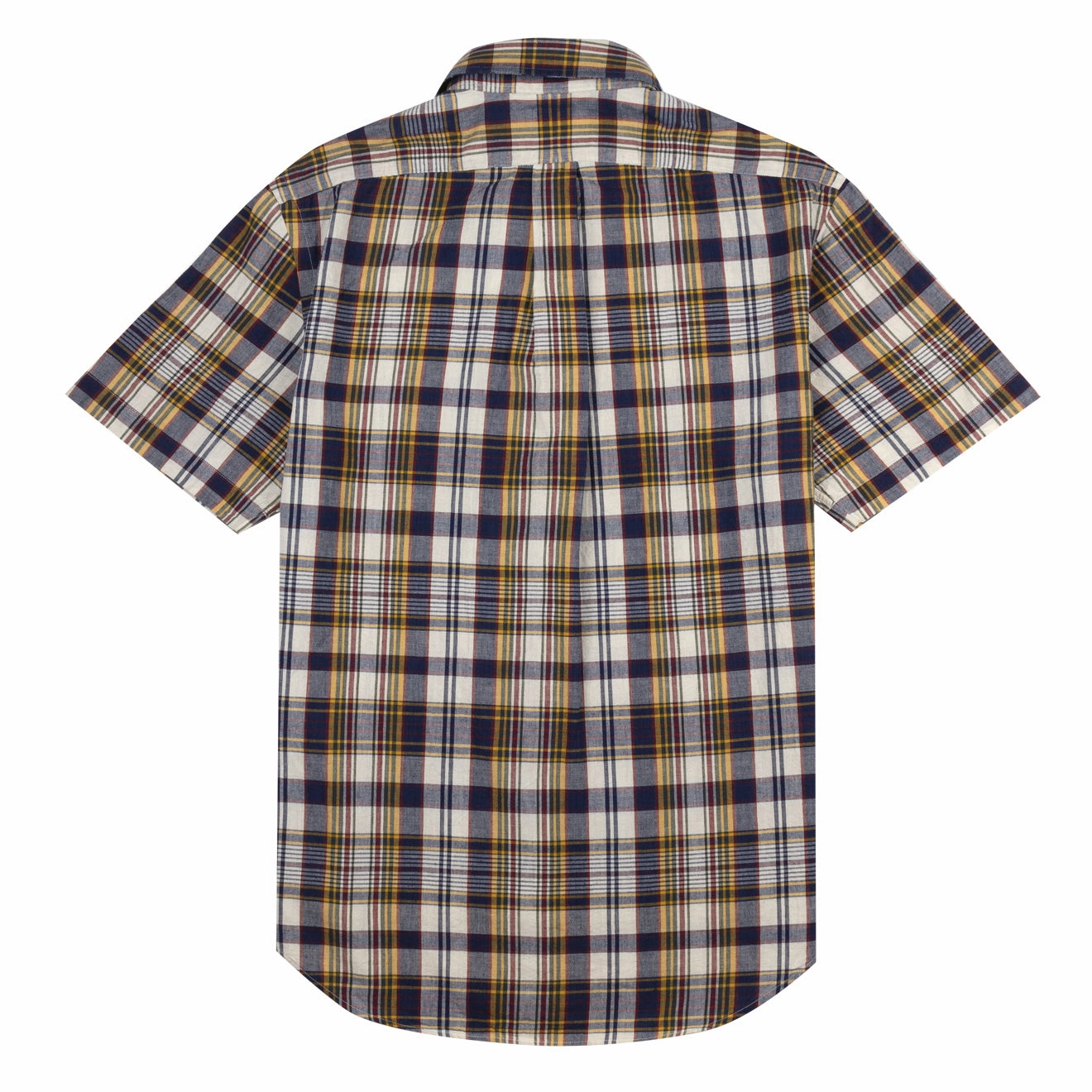 Polo Ralph Lauren Cotton Check Shirt Navy / Yellow Multi Best Seller Discount Today Only Steal