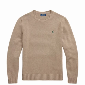 Exclusive Online Discount Polo Ralph Lauren Cotton Crewneck Sweater Bronze Melange