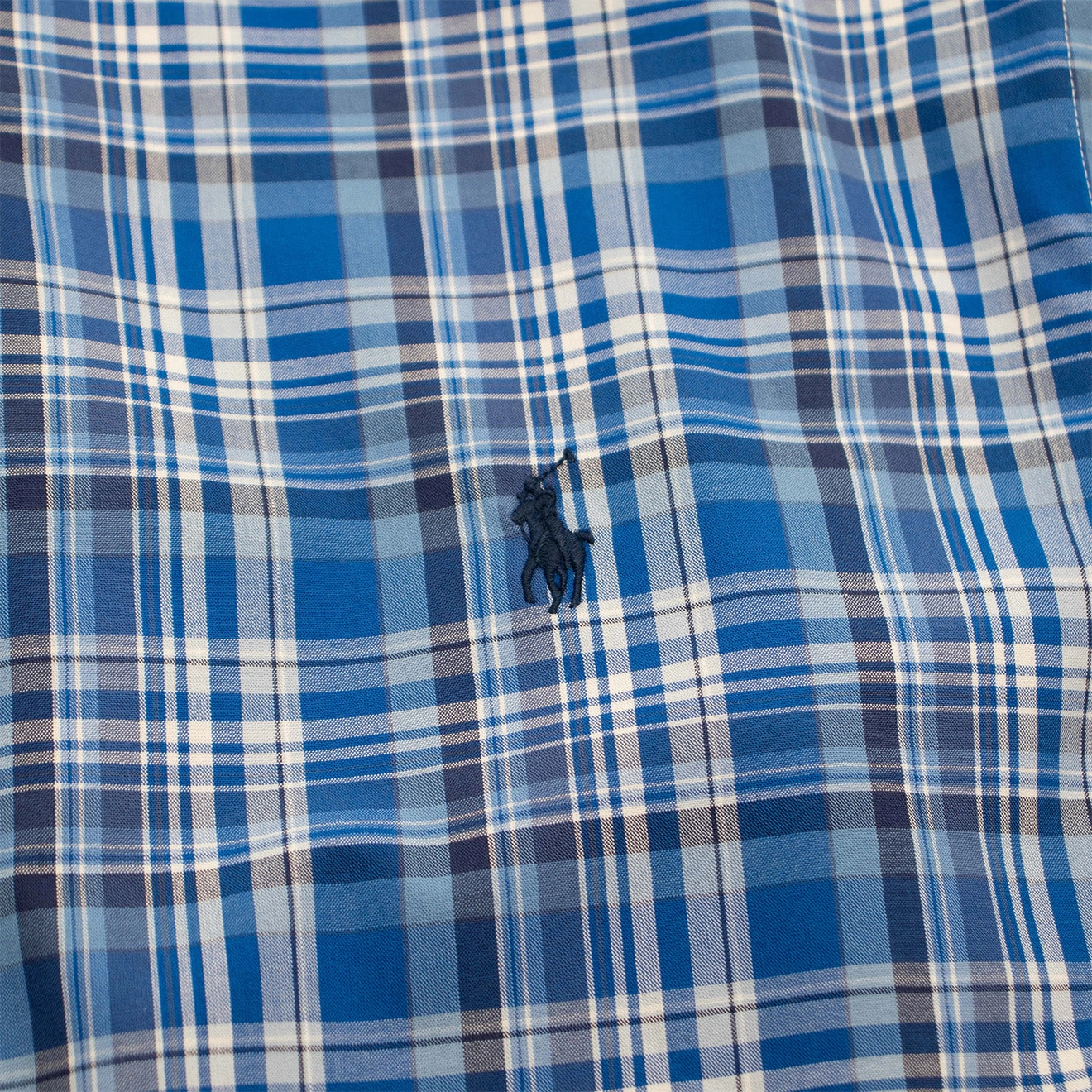 Polo Ralph Lauren Custom Fit Check Shirt Blue Multi Price Drop Today