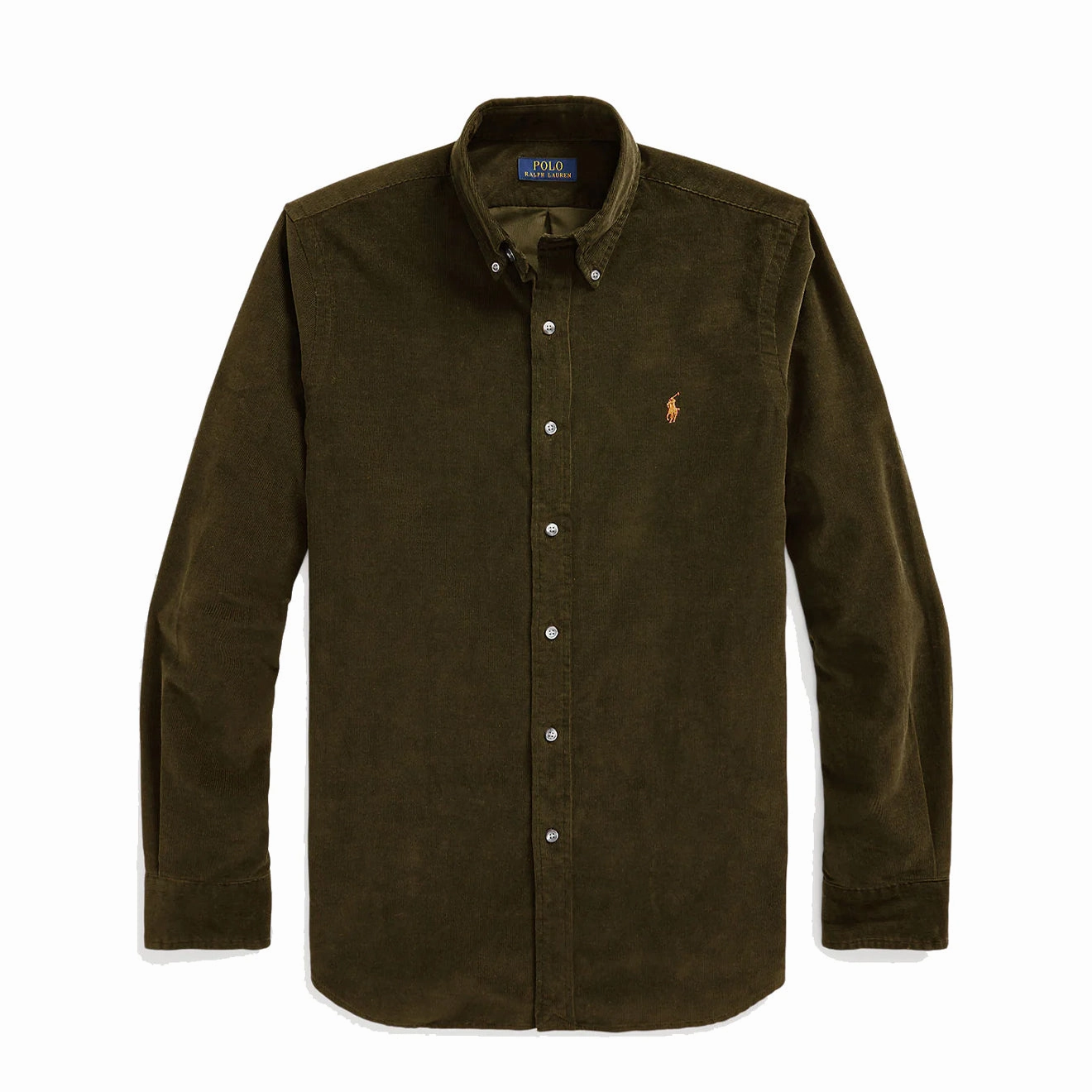 Polo Ralph Lauren Custom Fit Corduroy Shirt Canopy Olive Best Deal Today Price Slash Today
